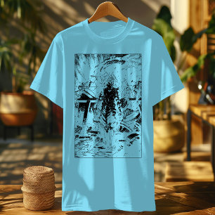 Camiseta manga retro vintage
