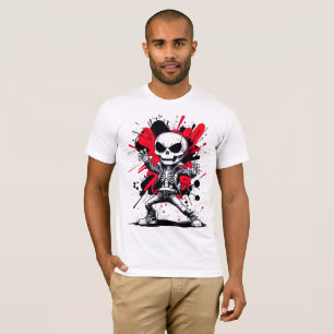Camiseta Manga Skeleton Superhero Tee