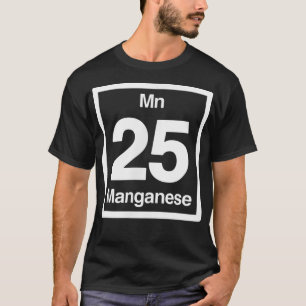 Camiseta Manganeso Mn, Elementos Periódicos de Mesa, 25º Na