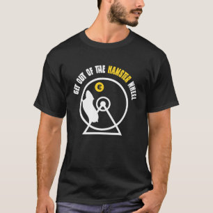 Camiseta Mangas de dividendo de libertad financiera de trab