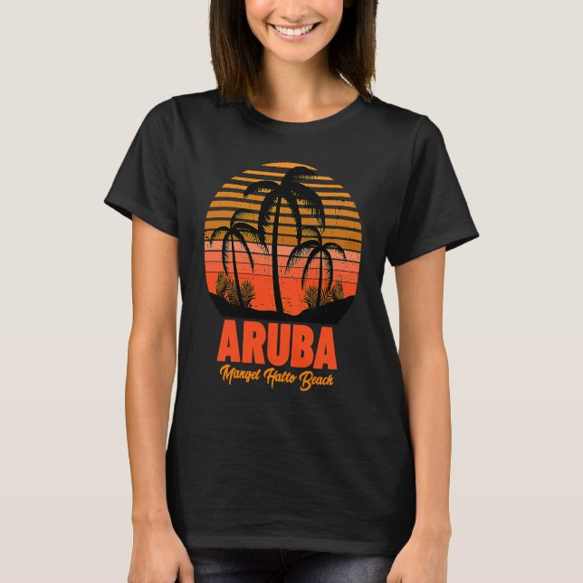 Camiseta Mangel Halto Beach Aruba (Anverso)