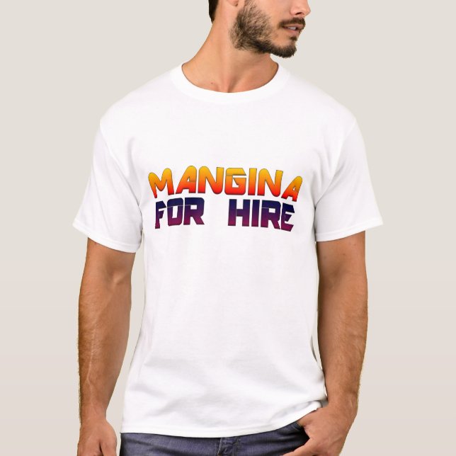Camiseta Mangina para el alquiler (Anverso)