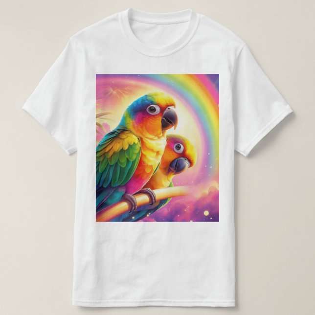 Camiseta Mango arcoiris y tango (Diseño del anverso)