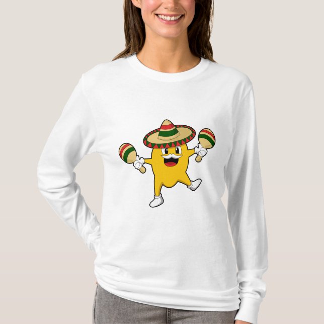 Camiseta Mango como Músico con Maraca (Anverso)