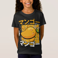 Mango lindo Fruta Kawaii Anime retro japonés