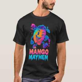 Camiseta Mango Mayhem – béisbol de dibujos animados neón