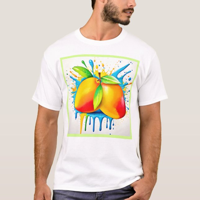 Camiseta Mango Splash de color (Anverso)
