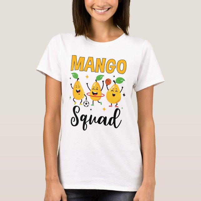 Camiseta Mango Squad Summer Funny Amantes de la fruta Mango (Anverso)