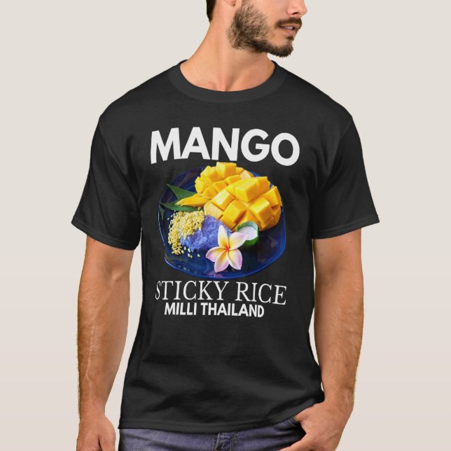Camiseta Mango Sticky Rice Milli Tailandia Alimentos de ver (Anverso)