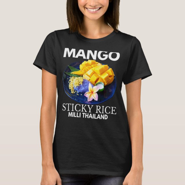 Camiseta Mango Sticky Rice Milli Tailandia Alimentos de ver (Anverso)
