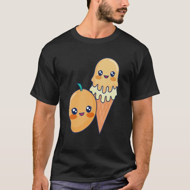 Camiseta Mangos de helado de mango helado dulce (Anverso)