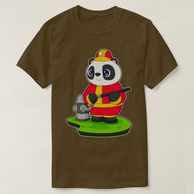 Camiseta Manguera de bomberos Panda 2 (Diseño del anverso)