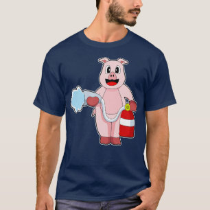 Camiseta Manguera de incendios de incendios de cerdos