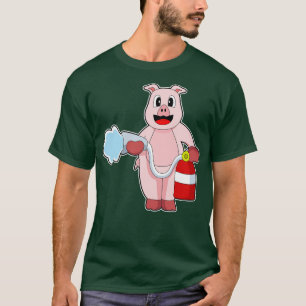 Camiseta Manguera de incendios de incendios de cerdos