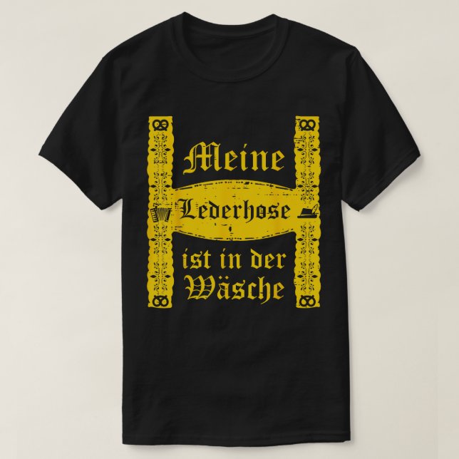 Camiseta Manguera De Plomo En Wasche Oktoberfest Hombres De (Diseño del anverso)
