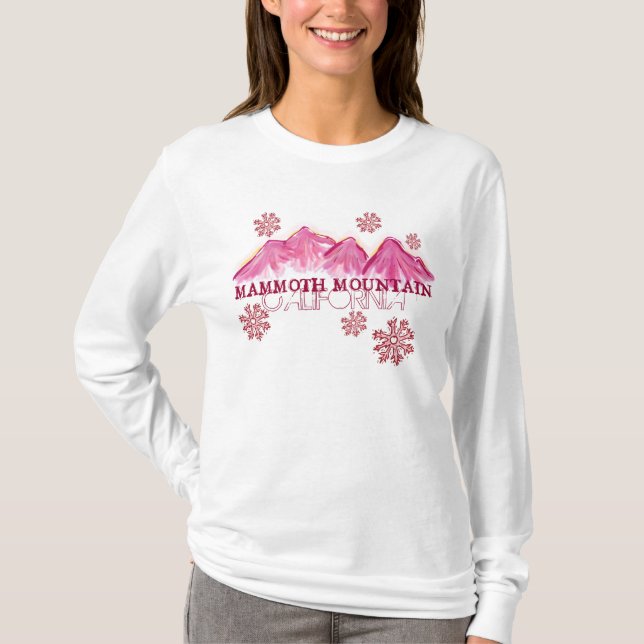 Camiseta Manguera de temática rosa de Mammoth Mountain Cali (Anverso)