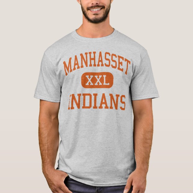 Camiseta Manhasset - indios - alto - Manhasset Nueva York (Anverso)