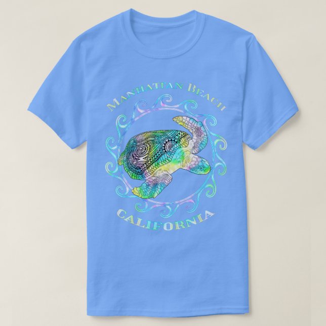 Camiseta Manhattan Beach California Vacation Triba colorida (Diseño del anverso)