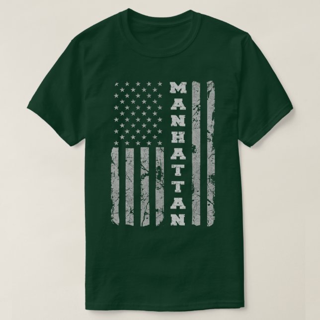 Camiseta Manhattan Kansas American flag  (Diseño del anverso)