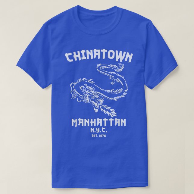 Camiseta Manhattan New York Chinatown Chinese Lower East Si (Diseño del anverso)