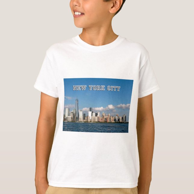 Camiseta Manhattan Skyline New York City USA (Anverso)