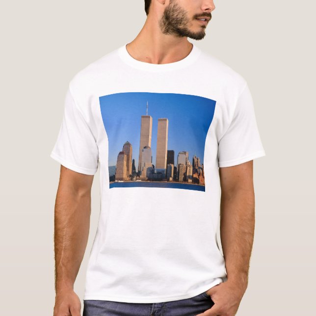 Camiseta Manhattan Skyline y Hudson River, Nueva York, 2 (Anverso)