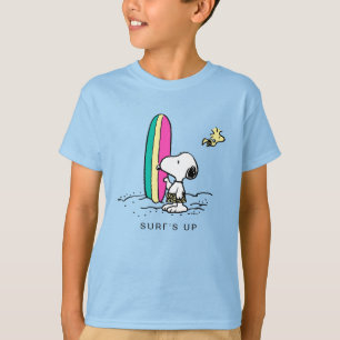 Camiseta Maní Alta marea de Snoopy y Woodstock