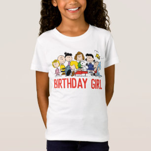 Camiseta Maní   Chica de cumpleaños de Charlie Brown y Gang