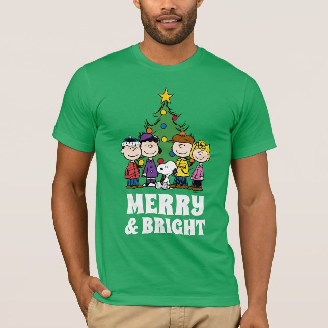 Camiseta Maní | La pandilla alrededor del árbol de Navidad