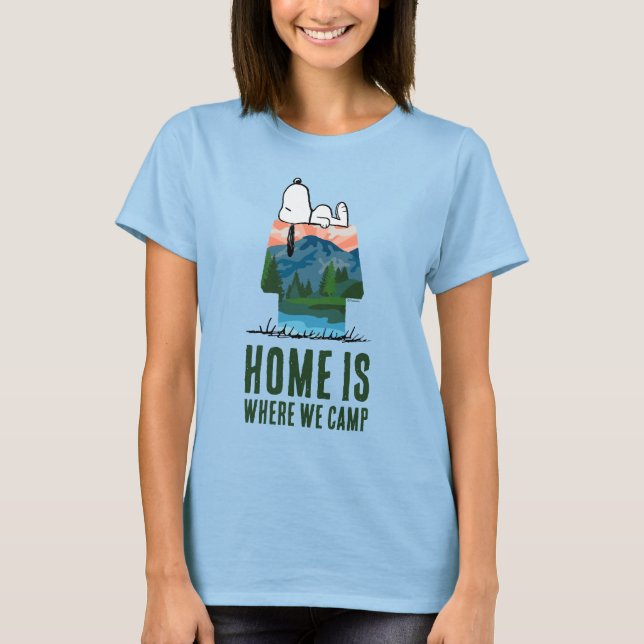 Camiseta Maní | Snoopy Dog Sunset View (Anverso)