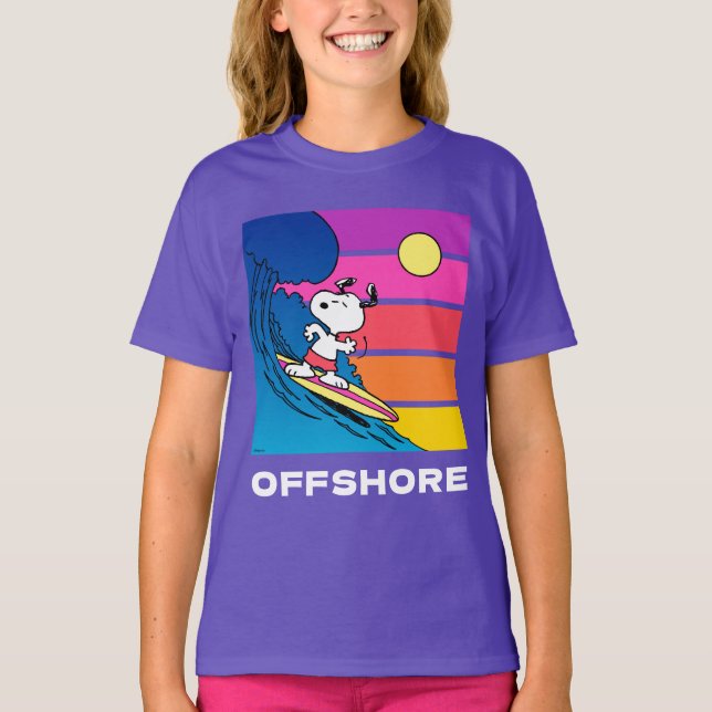 Camiseta Maní | Snoopy Surfing (Anverso)