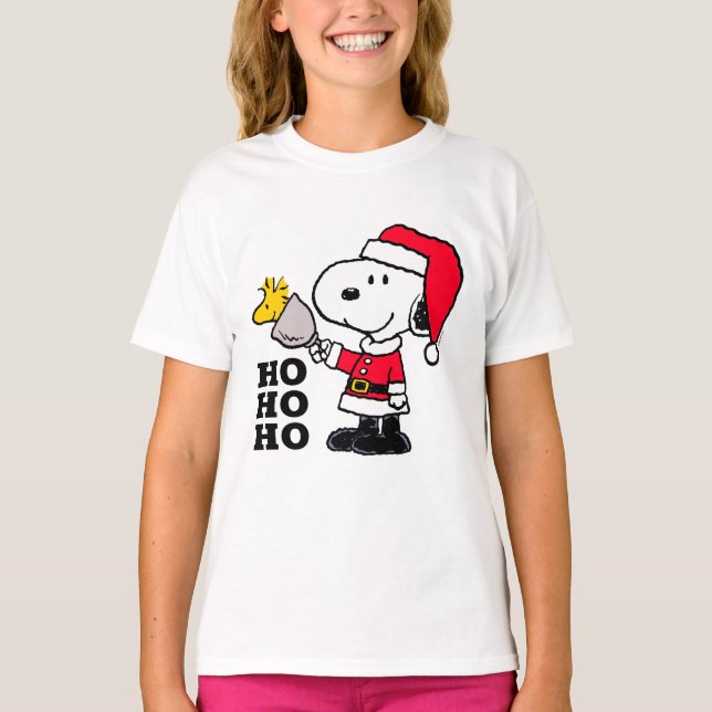 Camiseta Maní | Snoopy & Woodstock Ho Ho (Anverso)