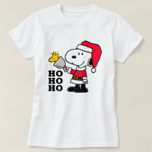 Camiseta Maní   Snoopy & Woodstock Ho Ho