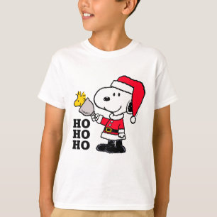 Camiseta Maní   Snoopy & Woodstock Ho Ho