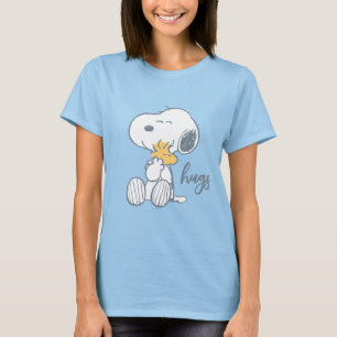 Camiseta Maní   Snoopy & Woodstock Hug