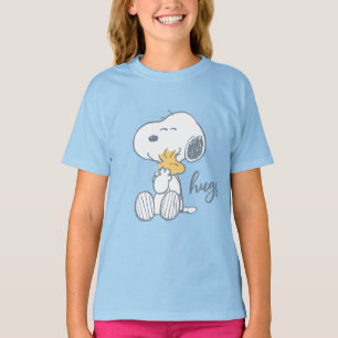 Camiseta Maní   Snoopy & Woodstock Hug
