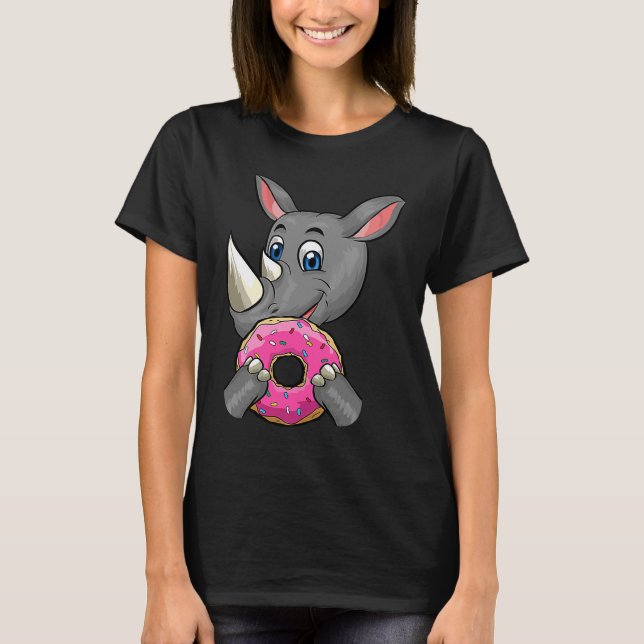 Camiseta Manía de rinoceronte gigante con nueces de miel ún (Anverso)