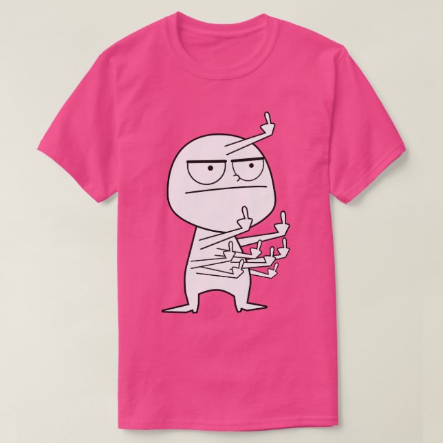 Camiseta Maniac del dedo medio (Diseño del anverso)