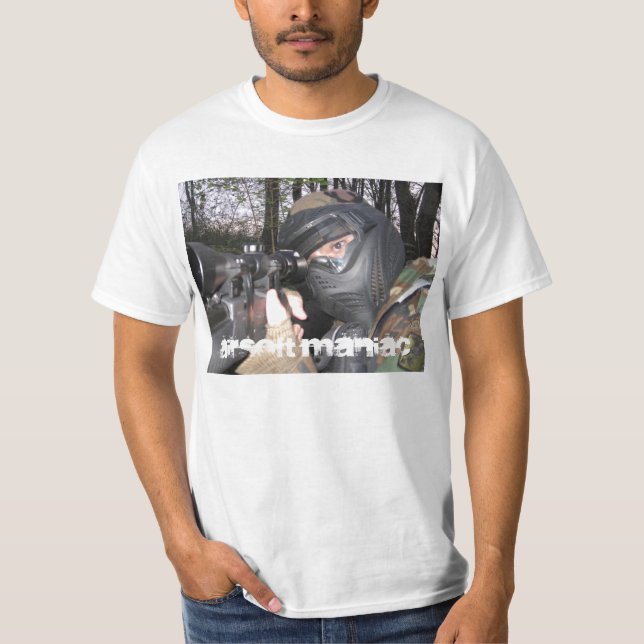 Camiseta Maniaco de Airsoft (Anverso)
