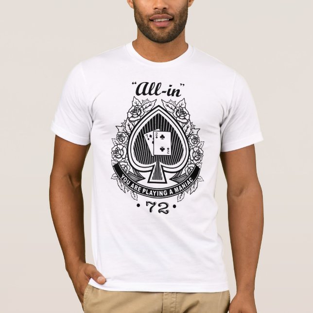 Camiseta Maniaco del póker (Anverso)