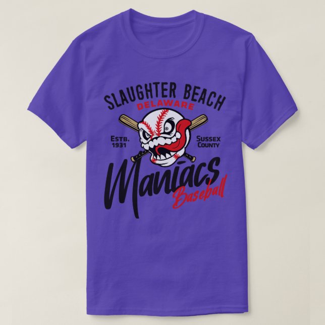 Camiseta Maniacos de playa para sacrificar (Diseño del anverso)