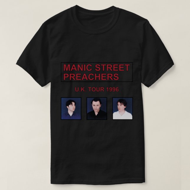 Camiseta Manic Street Preachers Uk 1996 T-Shirt (Diseño del anverso)