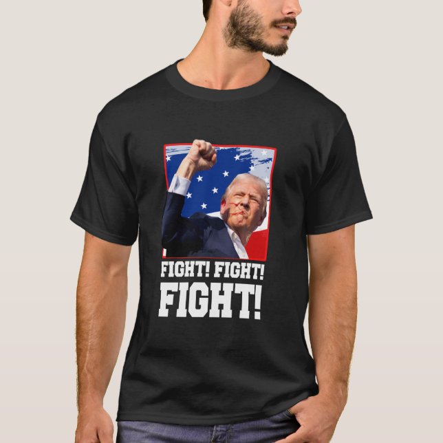 Camiseta Manifestación de Trump contra los partidarios de T (Anverso)