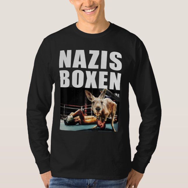 Camiseta Manifestación nazi de boxeo contra la derecha y la (Anverso)