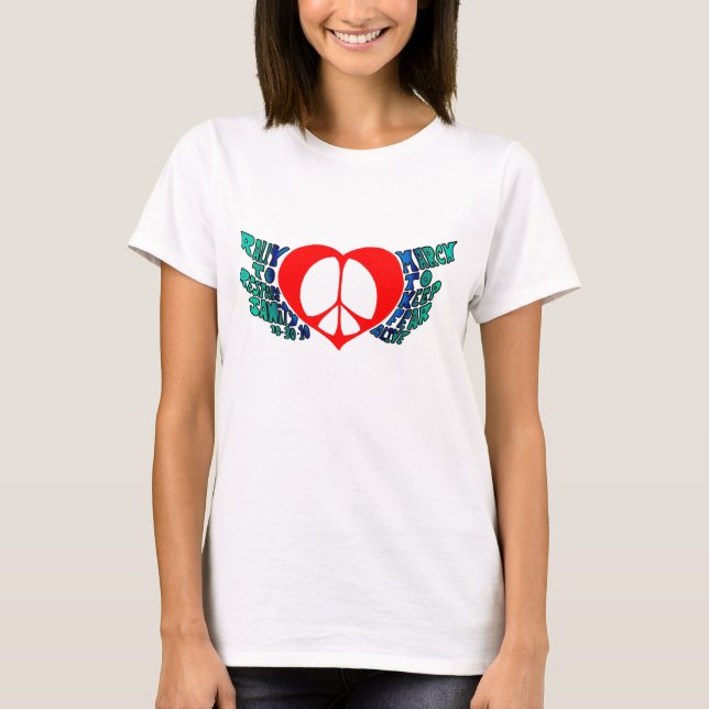 Camiseta Manifestación para restaurar las alas de la paz sa (Anverso)
