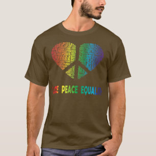 Camiseta Manifestación por la igualdad con el arcoiris y lo