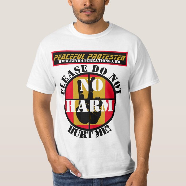 Camiseta Manifestante pacífico (Anverso)