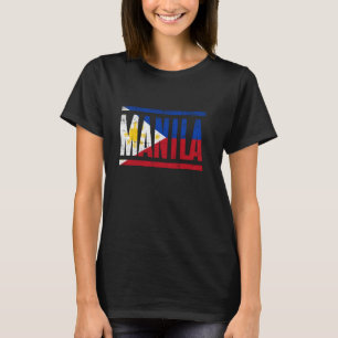 CAMISETA MANILA FILIPINAS CON SU BANDERA DE FILIPINO ORGULL