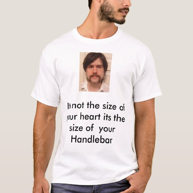 Camiseta manillar, su no el tamaño de su corazón su t… (Anverso)