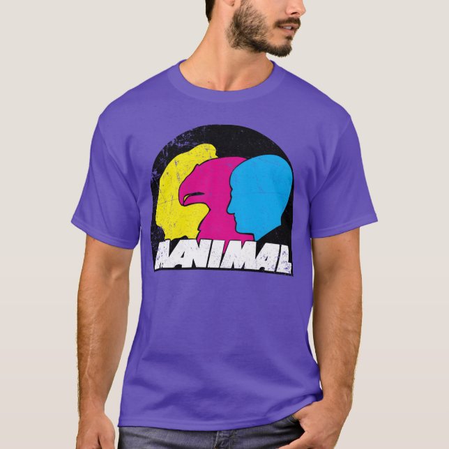 Camiseta Manimal 80s divertido (Anverso)